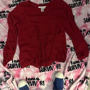 Studio M Deep Red Blouse